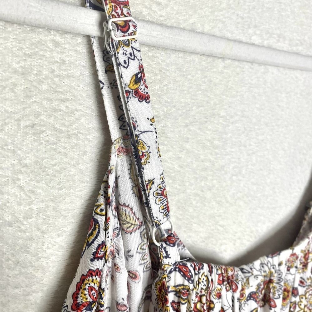 Torrid Floral Paisley Ruffle Neck Challis Midi Tank Dress Multicolor Size 4X - Picture 10 of 16